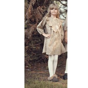 Maniere Of New York floral ruffle dress Girl's Size 6-7 NWOT Christmas Bundle‎